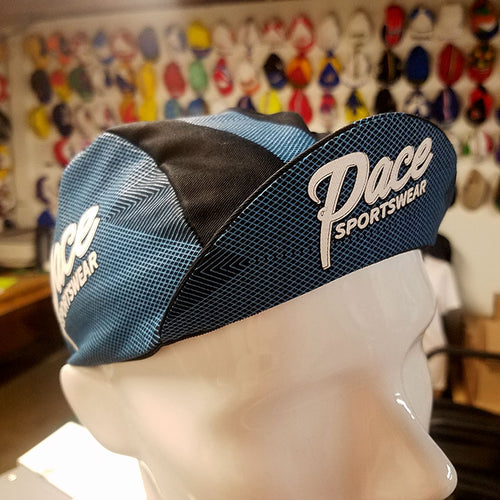 Pace Blue Streak Cotton Cycling Cap