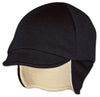 Reversible Wool Hat Eggshell/Black & Sage/Black